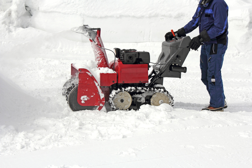 Work the removal snow with snow machines